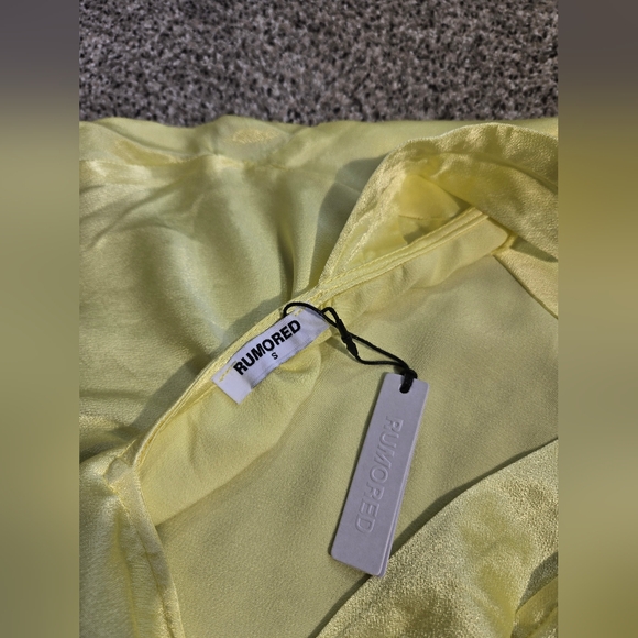 Sunset Strip Maxi Dress by Rumored Yellow Size S How To Lose A Guy In 10 DaysNWT - Picture 12 of 16